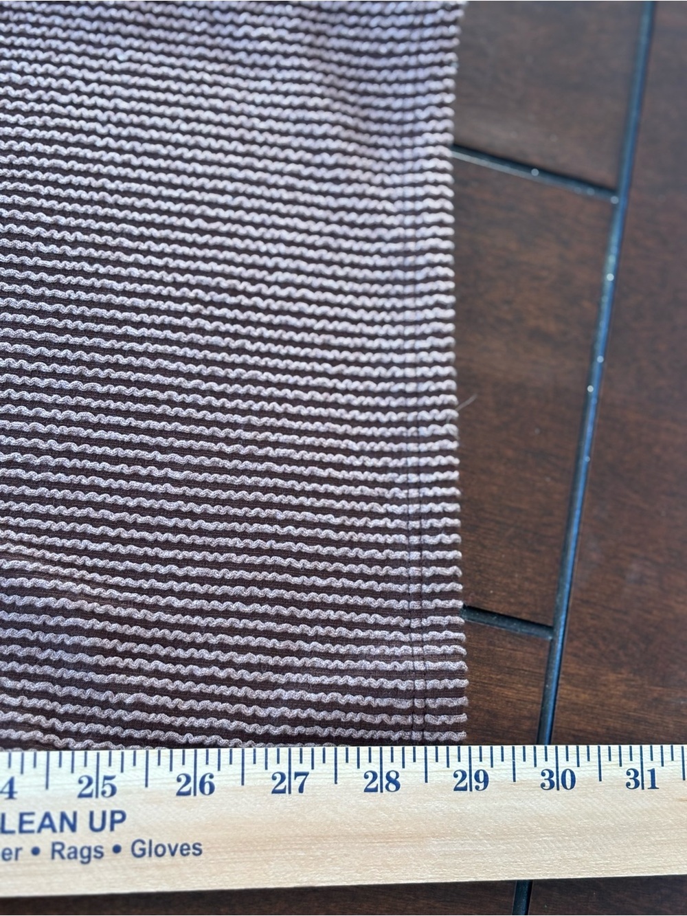 Zenana Brown Ribbed Lounge Set 2 Piece Short Sleeve Wide Leg Pant Size Medium - Picture 10 of 10